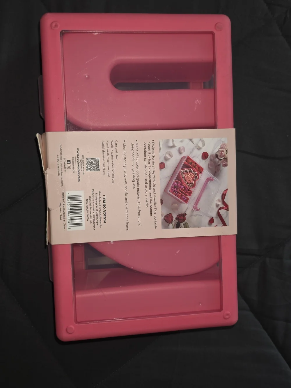 Pink On-the-Go Snack Box I💗U New Pink